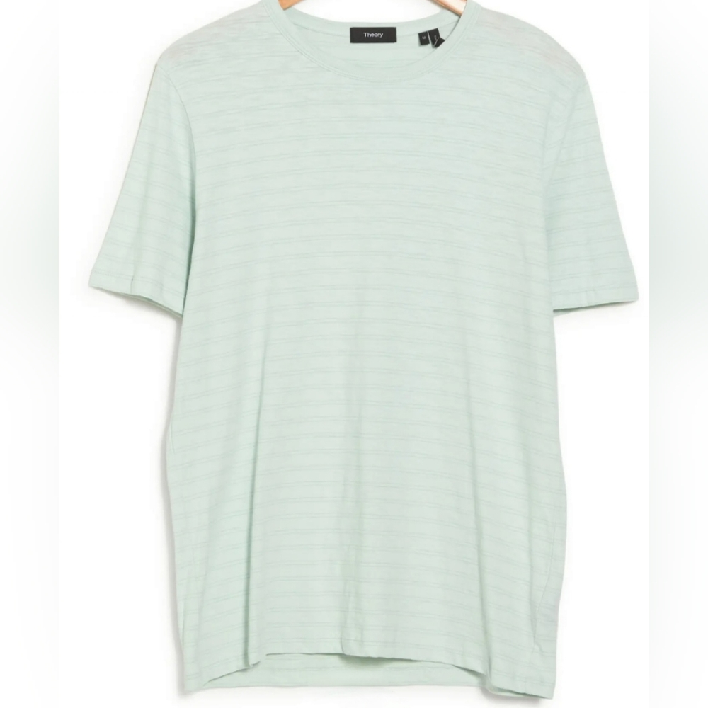 Theory 'Cosmo' Pinstripe Essential T-Shirt